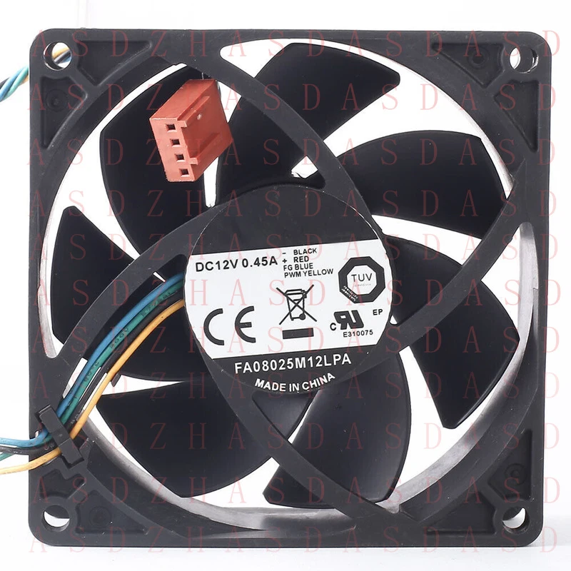 Z  for FA08025M12LPA 8CM 80*80*25MM 0.45A DC 12V 4-lines cooling fan