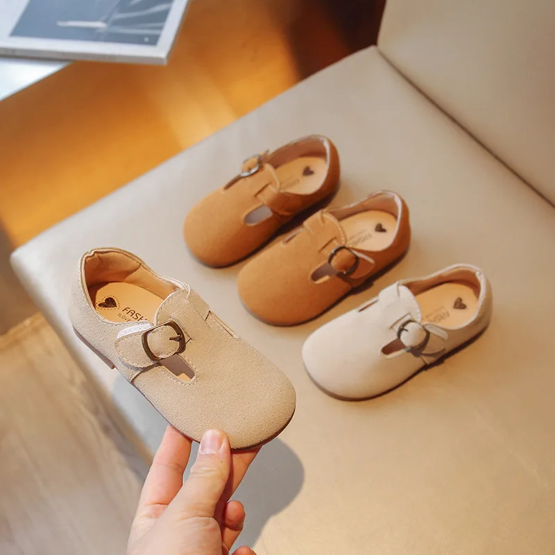 2023 Spring Autumn Kids Leather Shoes Baby Girl Shoes Soft Bottom Infant Girls Princess Shoes