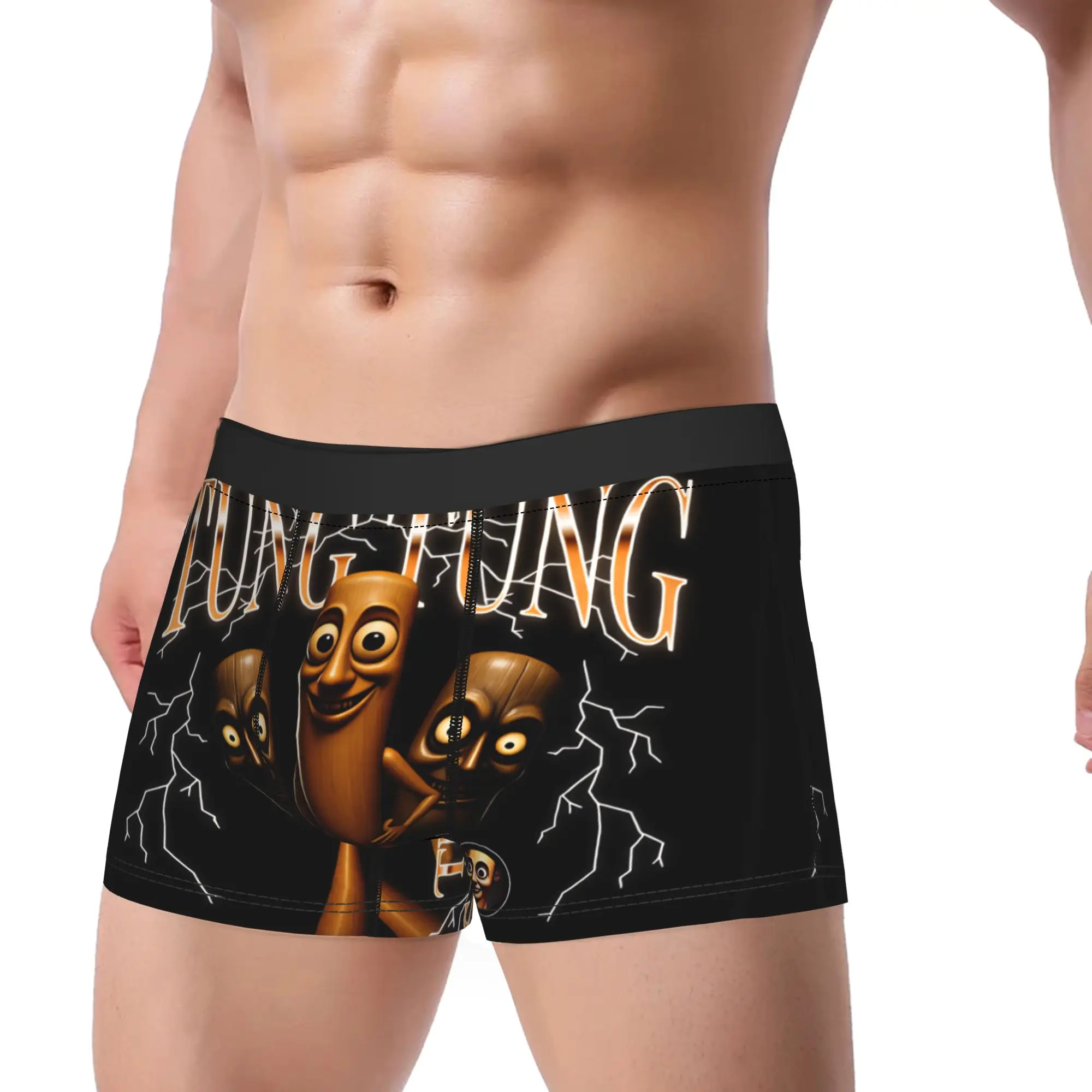 Tung Tung Sahur Lightning Thunder Shorts Briefs  Underwear Hot Sale Males Soft Trend Boxershorts Custom DIY Plus Size Underpants