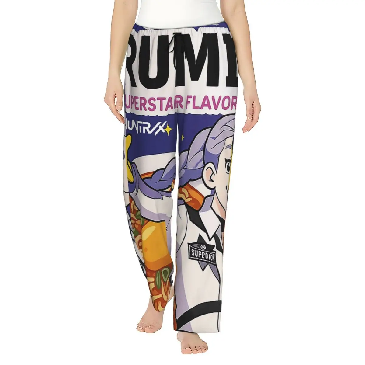 

Rumi Ramen Flavor Kpop Demon Hunters Pajama Pants Autumn Fashion Sleep Sleepwear Bottoms Female Breathable Nightwear Pajamas
