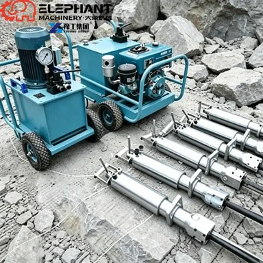 Hydraulic Rock Splitter Diesel Powered Portable Stone Splitting Machine For Mountain Quarry