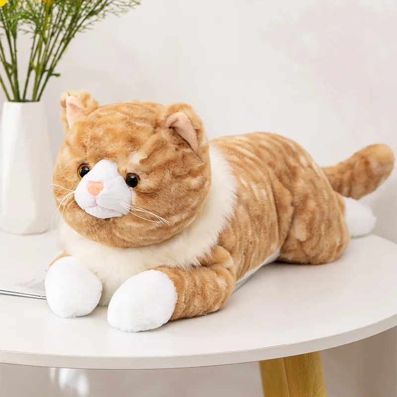 

Cute Cat Plush Toy Simulation Animal Doll Pillow Sleeping Hug Doll Children Birthday Gift Girl