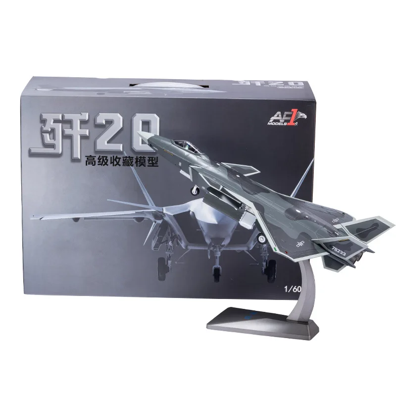 1:60 J-20 Aircraft Model Foam Model Simulation Bomber Alloy Fighter Transport Aircraft Model Toy