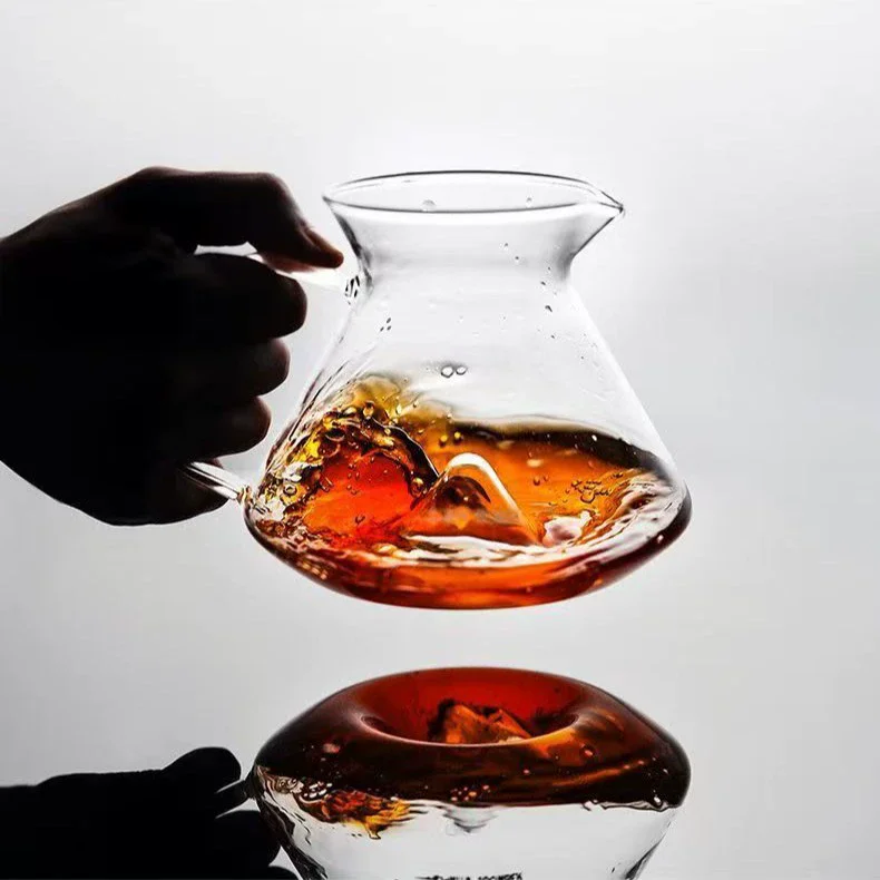 400ML European Style Graduated Glass Coffee Server Dripping Sharing Pot For Home Office Cafe Daily Use