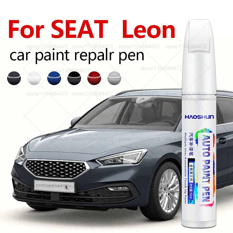 Autolack-Reparaturstift für 1999–2025 SEAT Leon, Farbkratzer-Reparaturzubehör, Asphalt, Blau, Weiß, Rot, Mitternacht, Schwarz, Silber