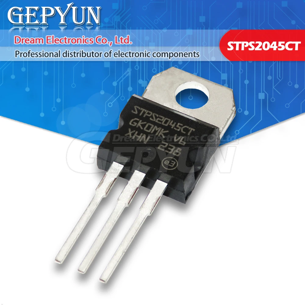 10pcs STPS2045CT TO-220 STPS2045C TO220 45V 20A STPS2045