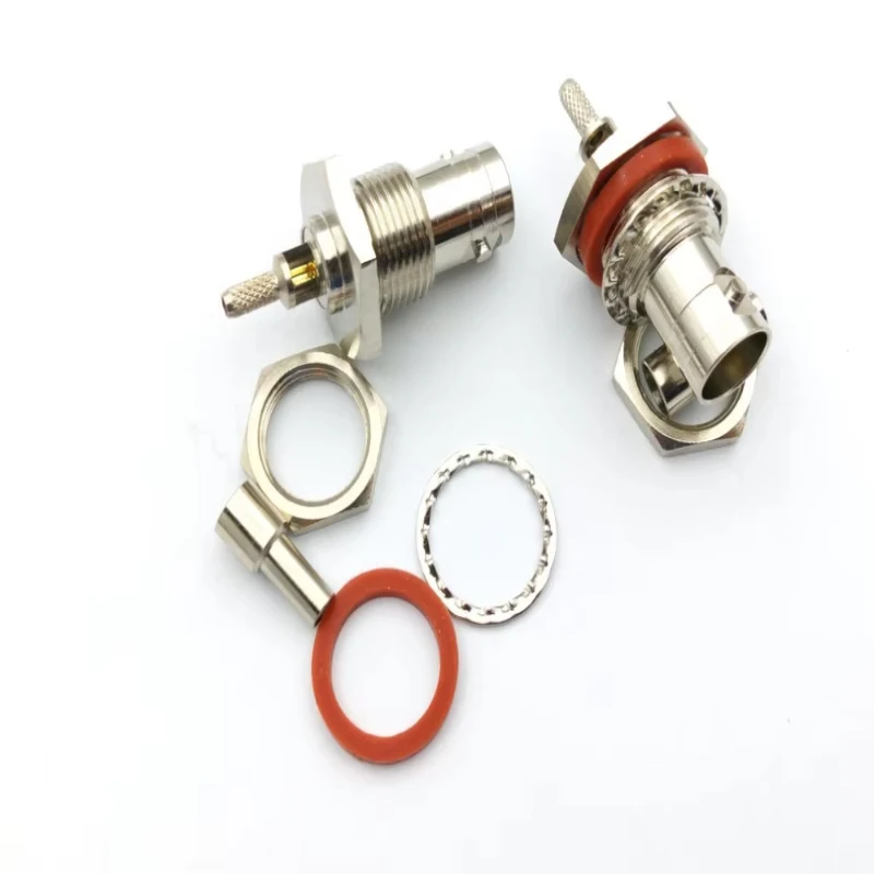 BNC Female Connector for RG316 Cable Big Hex Nut RF Coaxial Adapter Antenna Radio Communication System