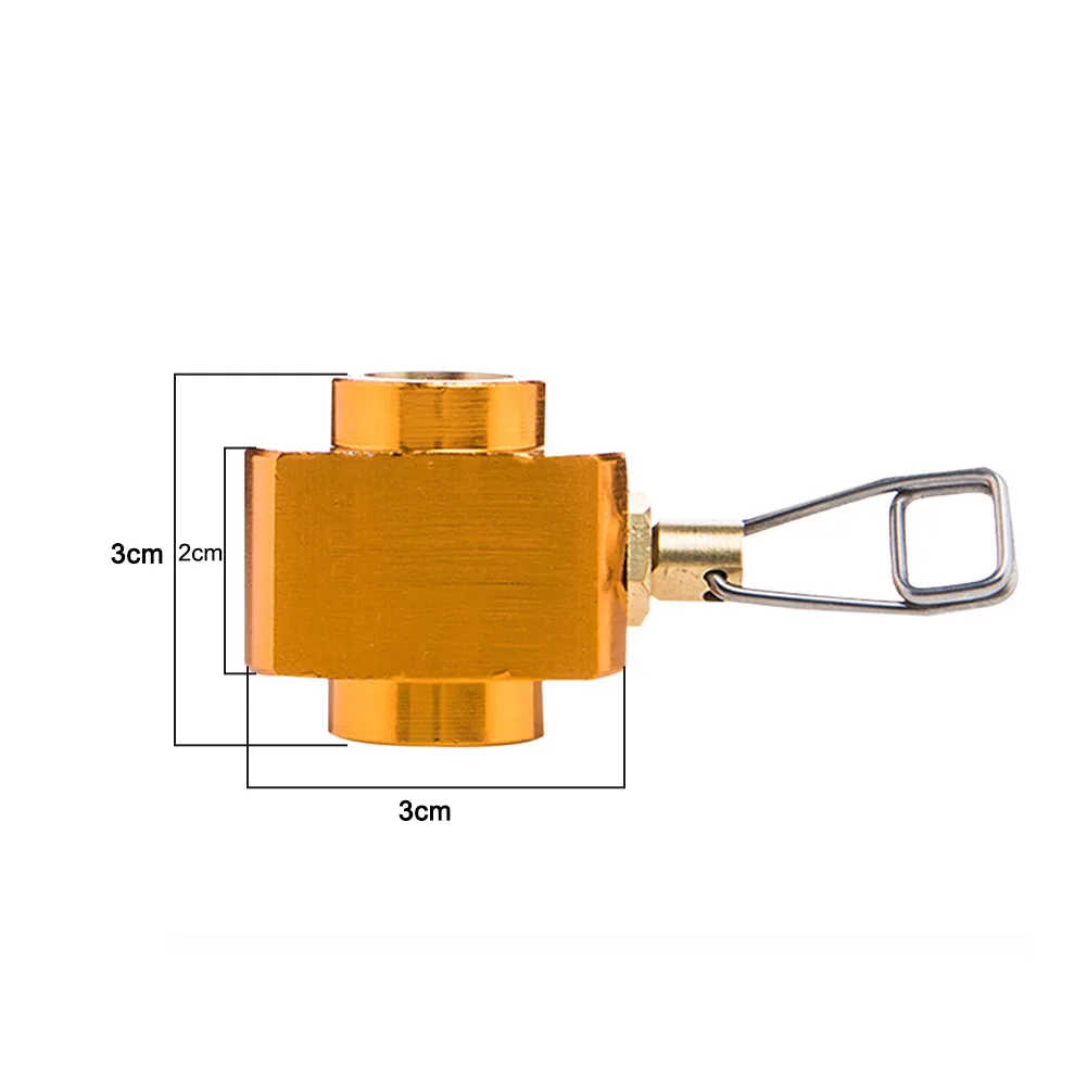 Адаптер для заправки газового канистры, регулируемый портативный уличный газозащитный клапан, легкий газовый адаптер для кемпинга, кемпинга