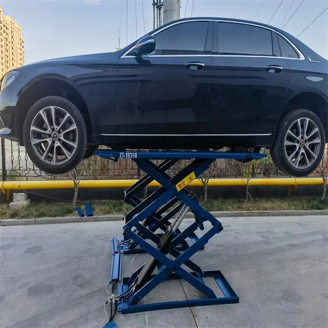 On The Ground Car Lift With Get On Ramp