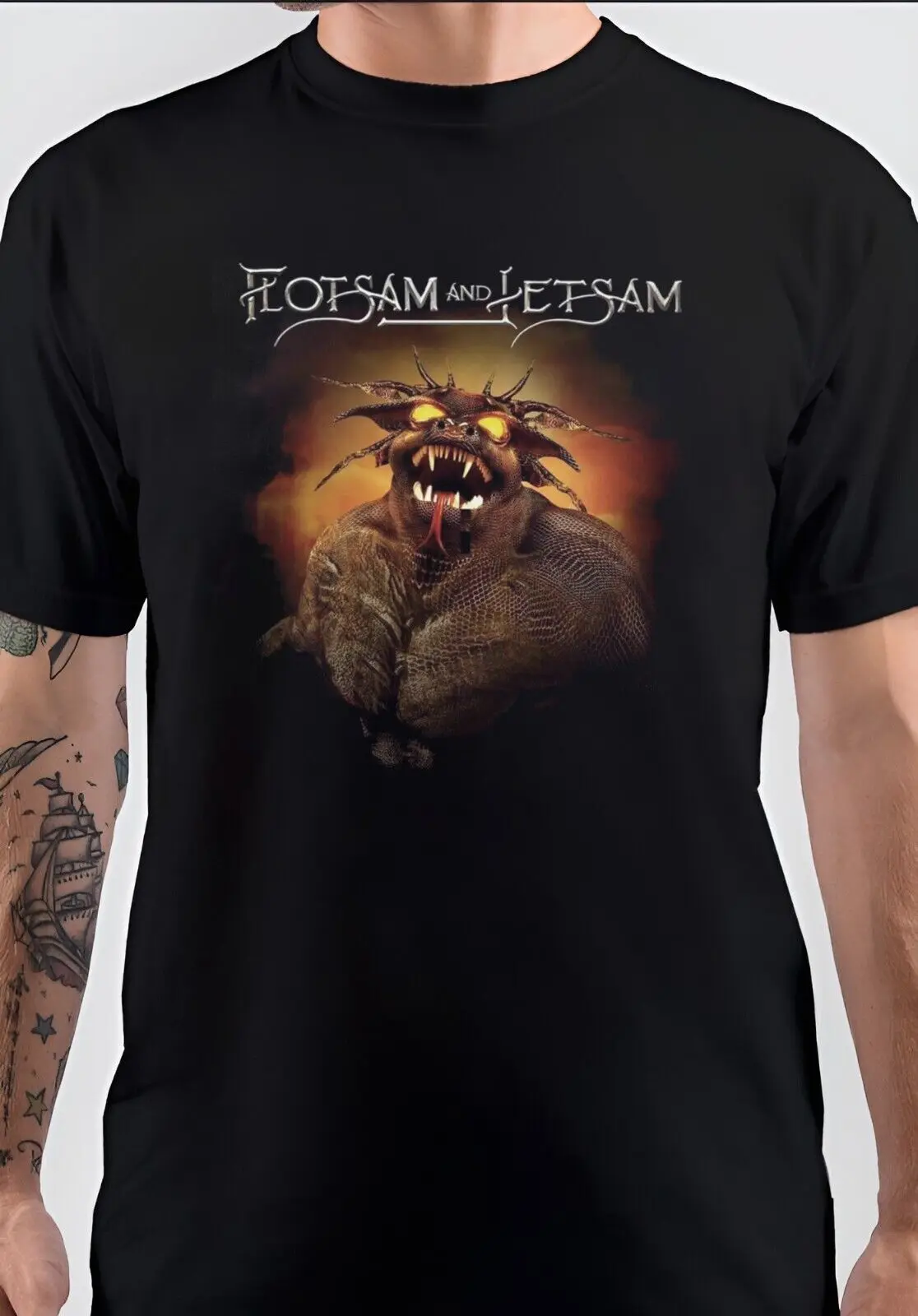 NWT Flotsam And Jetsam Retro American Music Unisex T-Shirt