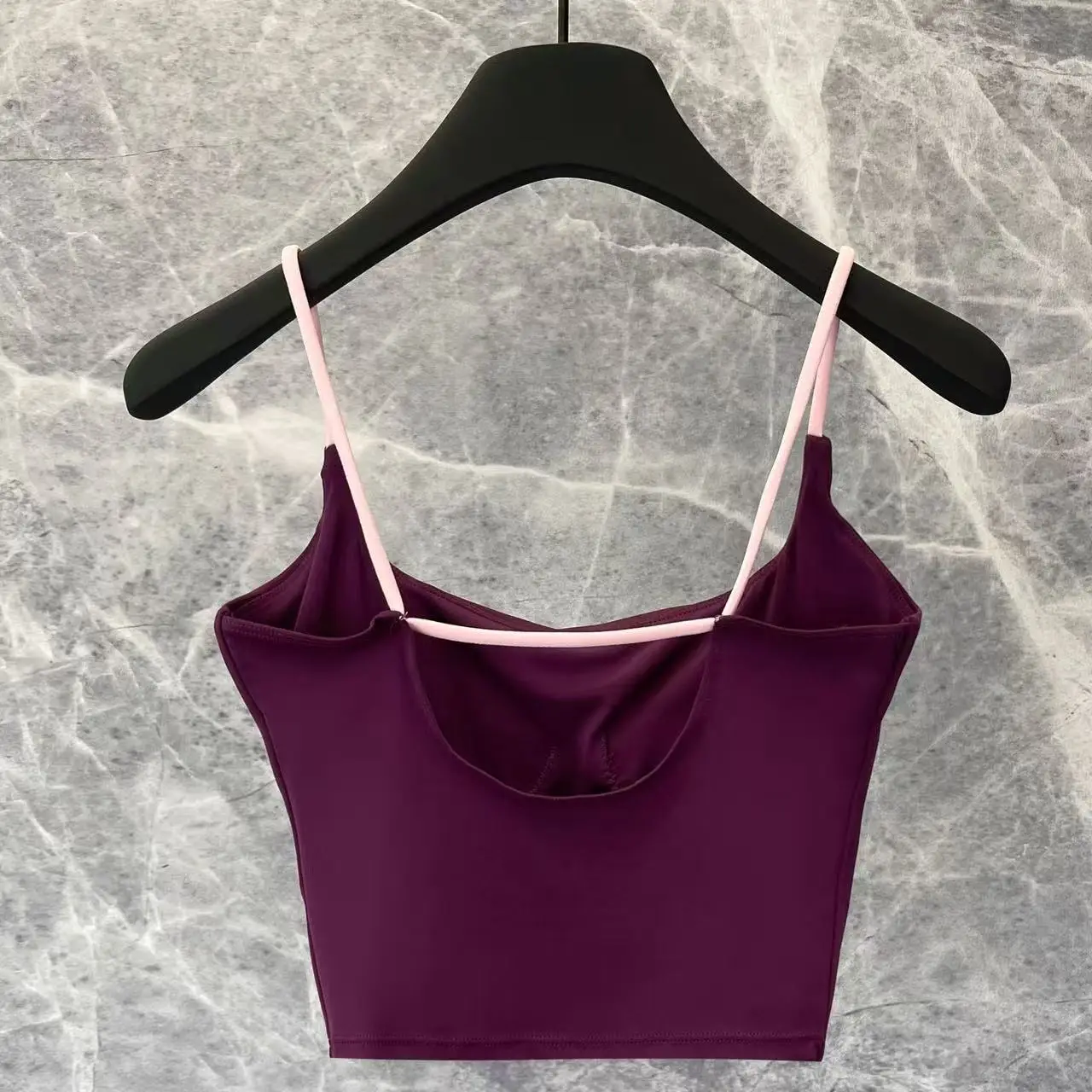 Completo da yoga da donna, canotta, gilet, con cuscino sul petto, reggiseno fitness per pilates, abbigliamento sportivo estivo confortevole e traspirante