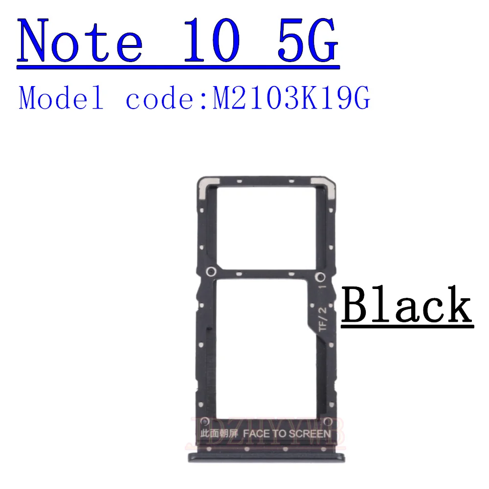 Dual Chip Sim Card Tray Reader For Xiaomi Redmi Note 10 Pro 4G/5G Lite Micro SD Card Holder SIM Card Slot For Redmi Note 10S