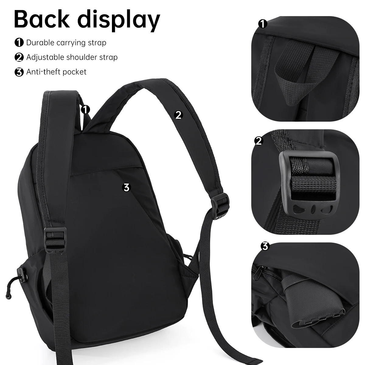 High-Appearance Japanese-Style Small Backpack for Women, Simple, Lightweight, and High-End Backpack for Middle and High School Students, Casual Travel School Bag