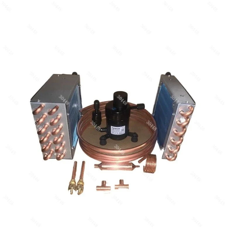 DIY Micro DC Air Conditioner Kit 12V 24V Compressor Refrigeration Cooling System For Pet Bed Tent Laser Water Chiller Parts