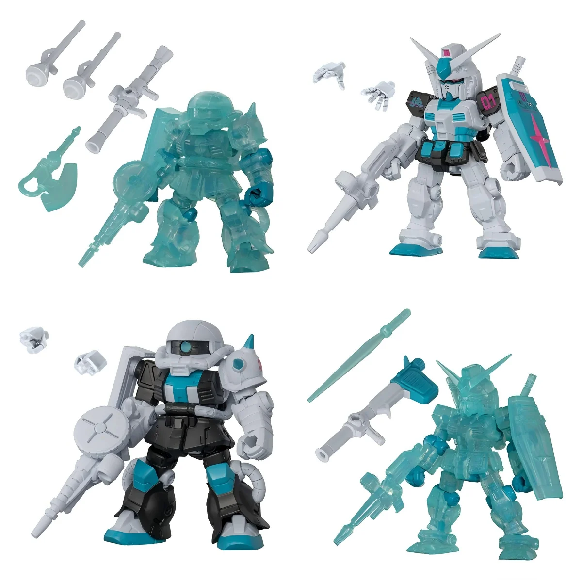 Оригинальные капсульные игрушки kawaii гуманоидные боевые машины ENSEMBLE Color Ver. фигурки сборки робота-истребителя