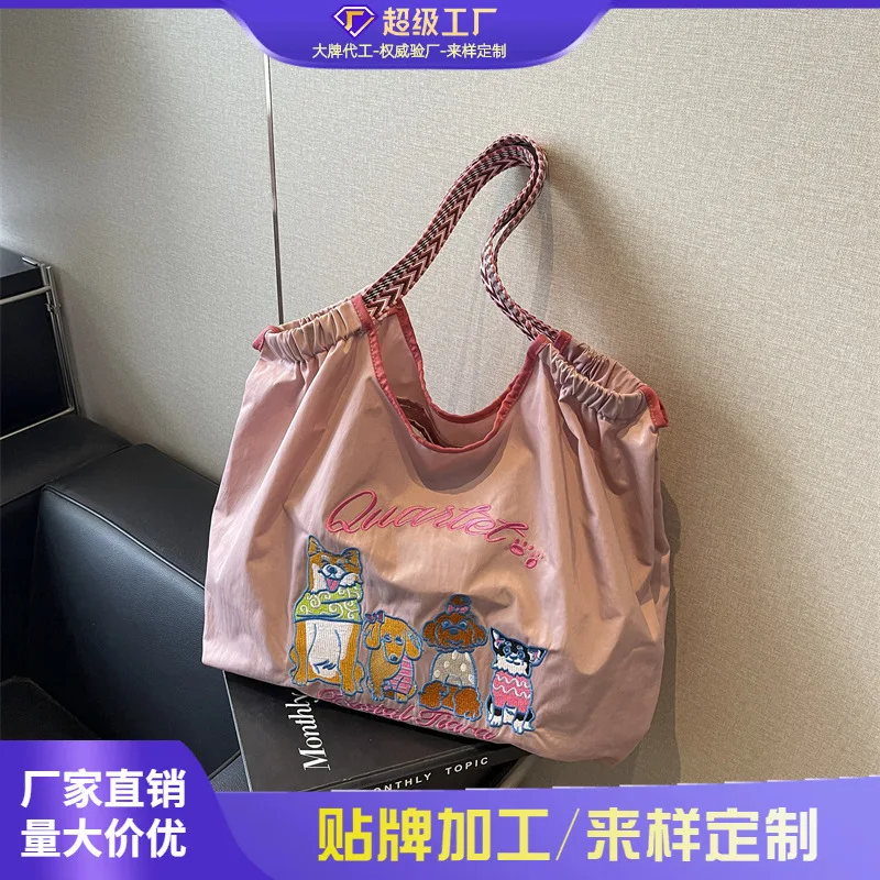 Women's summer versatile tote bag 2025,New arrival casual large capacity shopping bag fashion shoulder bag