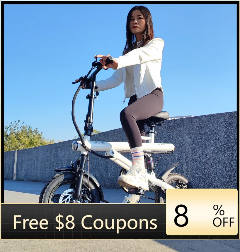 

STLF DZ WJW Advanced Xiaobai 14 Inch Mini 400W E-Bike Pedal Assist Folding Electric City Road Bike for Kids Adults 3 Shock Absor