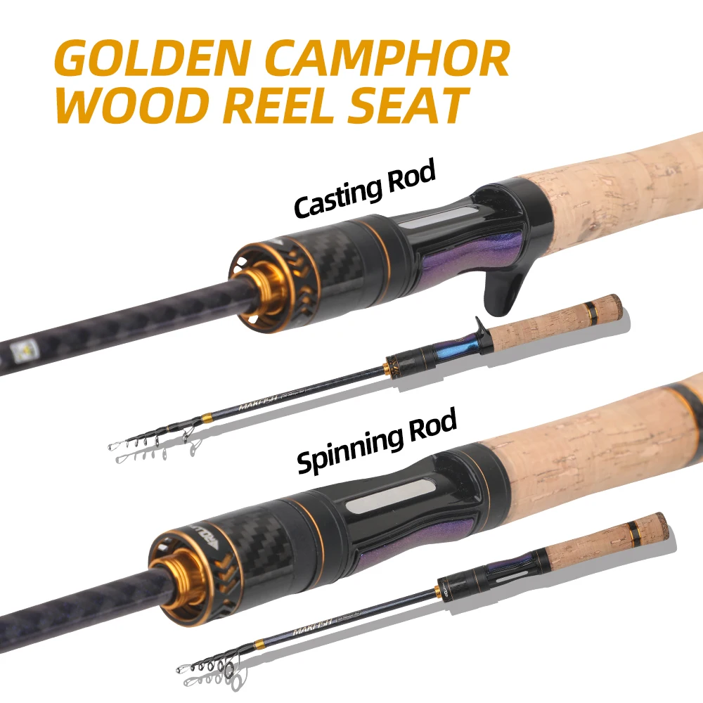 best telescopic fishing rod aliexpress Rod, 6.9ft 2Pcs Fishing Rods Set, Carbon Fiber Fishing Pole, 2PCS Spinning and Reel Combo with Carrier Bag Freshwater Fishing Rod and Reel Combos Kits Fishing Gear Light Telescopic Long Handle Carbon