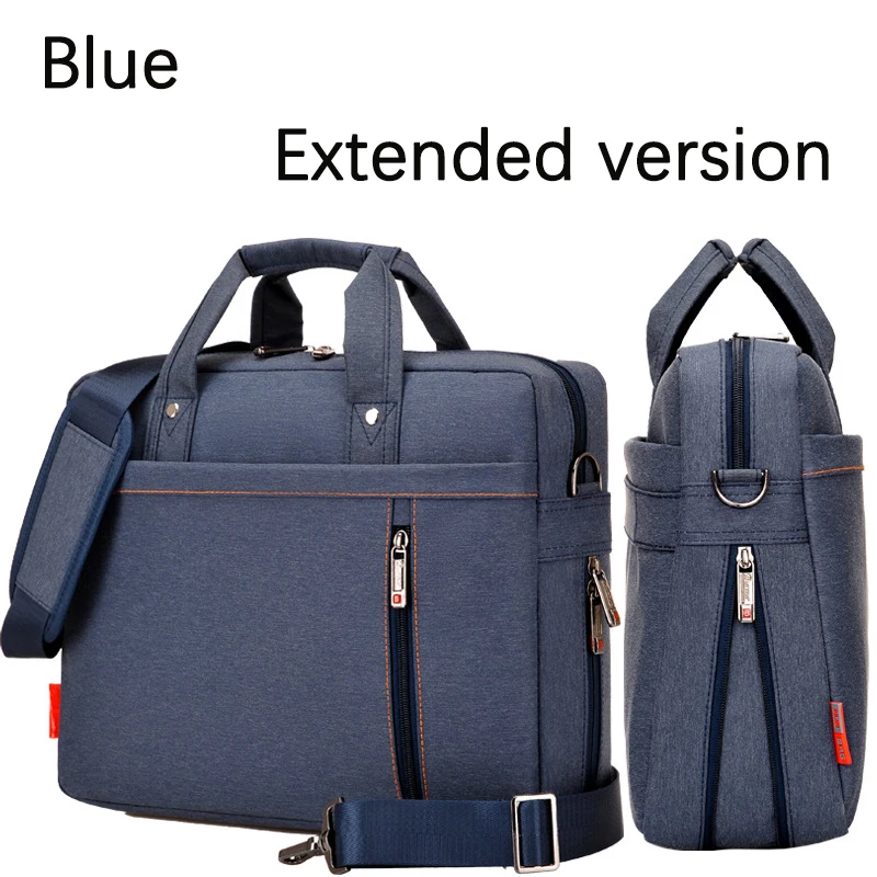 Imagem -06 - Bolsa de Laptop à Prova Dágua Bolsa Versão Extensível 17.3 17 15.6 14 13 Polegadas Proteção Airbag Bolsa de Computador Homens Mulheres Bolsa de Ombro
