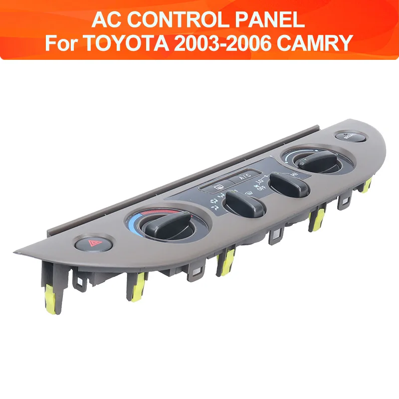 トヨタ-カムリ-2003-2006年式用-カーアクセサリー-オーディオ-ダッシュフィッティングパネルキット-エアコン吹き出し口パネル-エアコンコントロールパネル-エアコンノブ