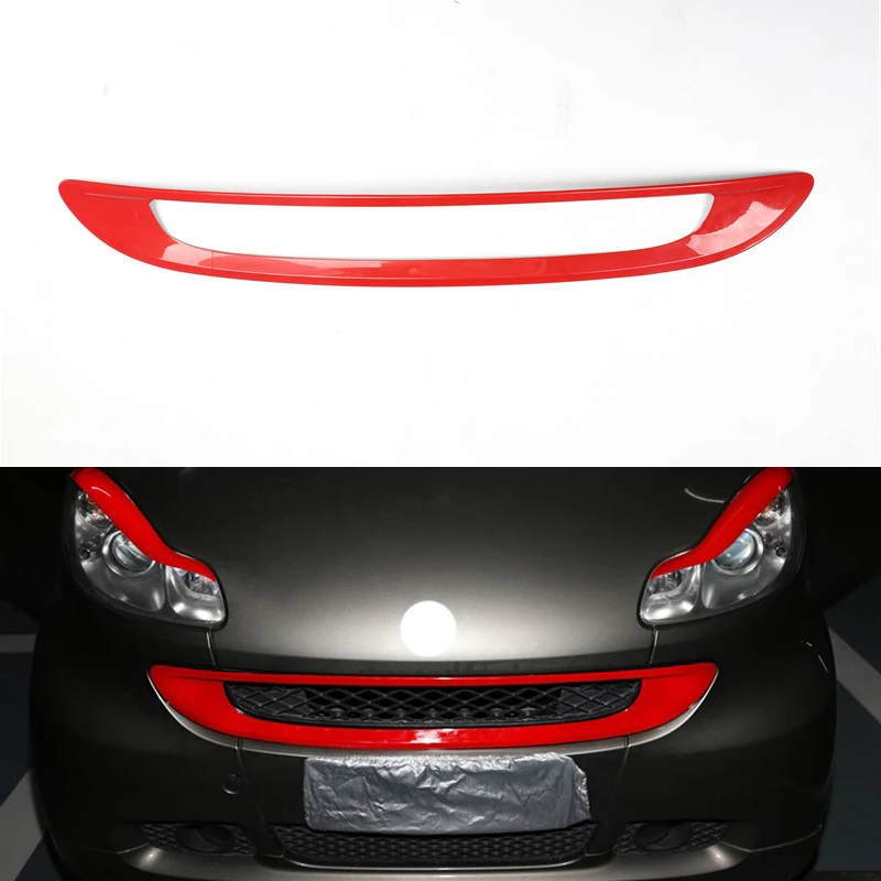 

ABS Car Grille Decorative Frame Tail Box Bar For Mercedes Smart 451 Fortwo Car Accessories Exterior Sticker Styling Modification