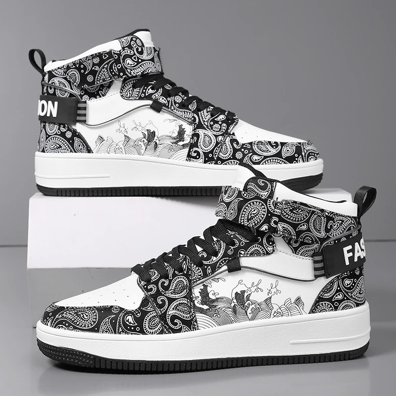 أحذية رجالي مجلس 2025 جديدة عالية قطع سميكة وحيد الارتفاع زيادة الاتجاه الشارع حذاء كاجوال شقة أحذية رياضية مريحة للرجال #3