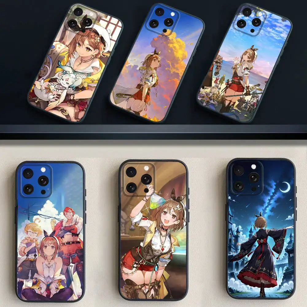 

Atelier R-Ryza Game Phone Case For iPhone 17,16,15,14,13,12,11 Plus,Pro Max,XS,X,XR,SE,Mini,8,7,Soft Silicone Black Cover