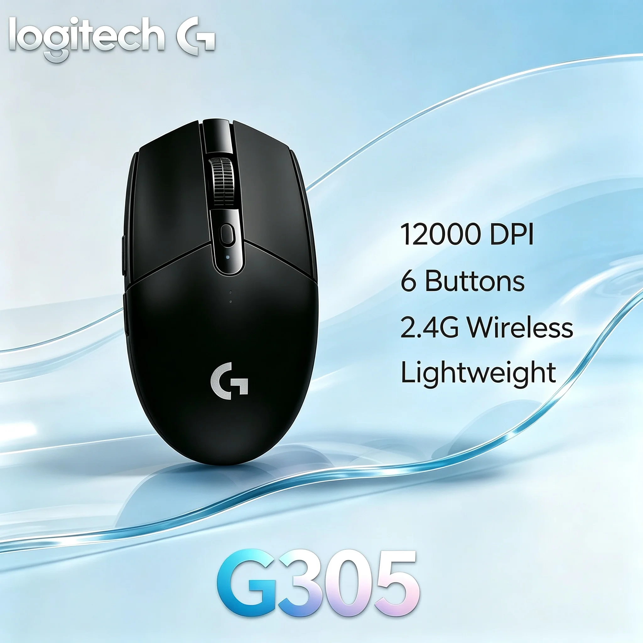 Logitech G305 LIGHTSPEED Wireless Mouse 6 Programmable Keys Stable 2.4G Signal For Laptop Desktop Game & Work