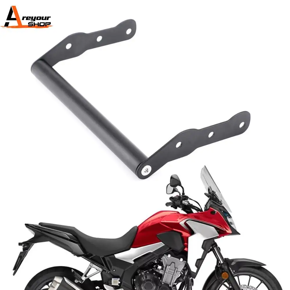 

Areyourshop Windshield GPS/SMART PHONE Navigation GPS Plate Bracket Adapt Holder For Honda CB500X 2016 2017 2018 2019 Motor Part