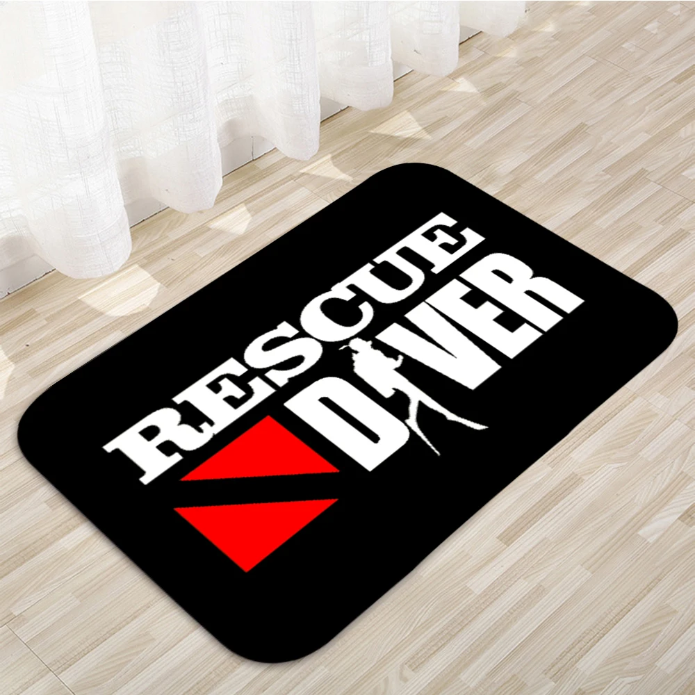Rescue Diver Floor Mats Home Carpet Door Mats Modern Home Decor Carpet Bathroom Anti-Slip Floor Mats 806