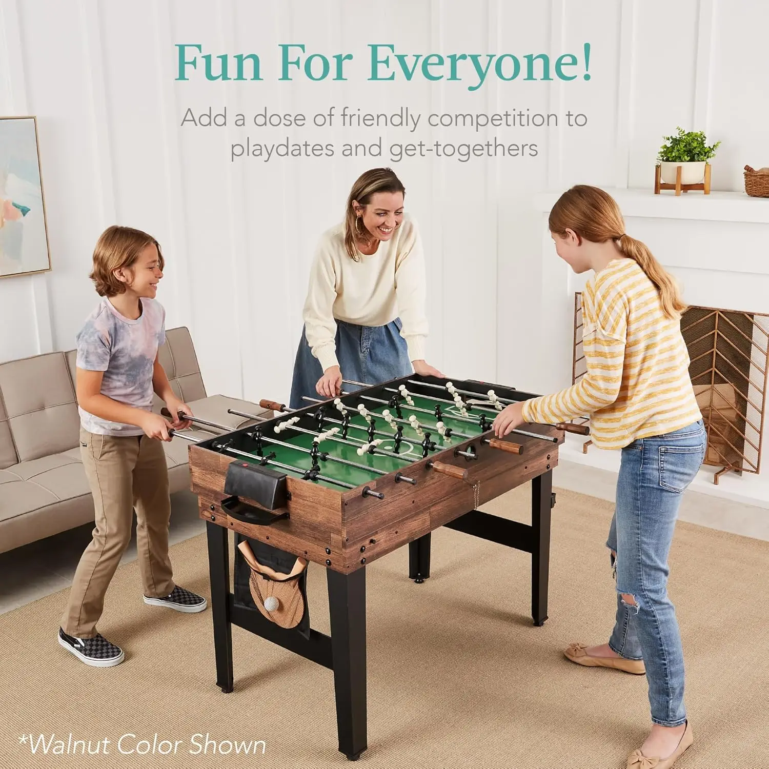 13-in-1 Combo Game Table Set for Home, Game Room, Friends & Family w/Ping Pong, Foosball, Basketball, Air Hockey, Archery