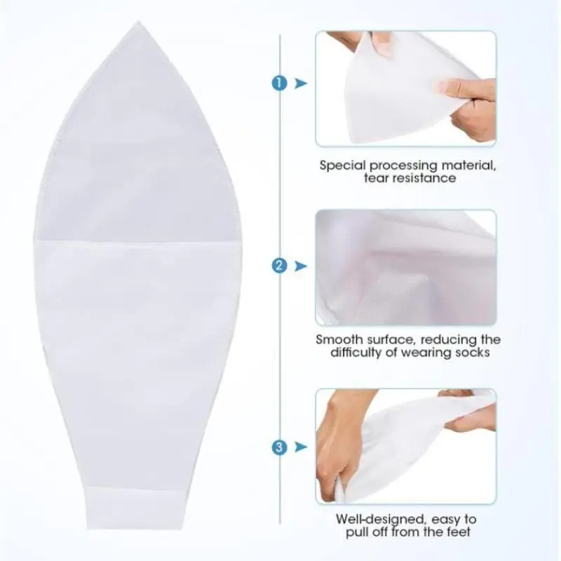 New 1/4 Pcs Easy Slide Open Toe Compression Sock Aid Assist Putting On Fast Slip Stocking Applicator Men Women Disabled Elderly