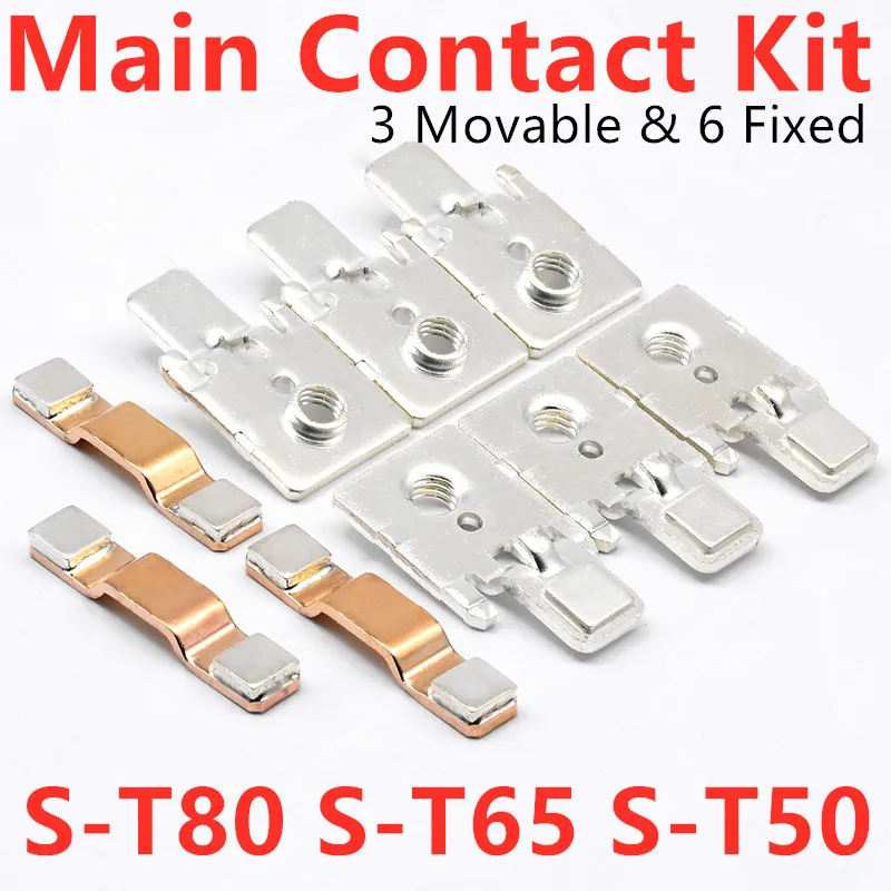 

Main Contact Kit For S-T80 S-T65 S-T50 Contactor Replacement Kit Repair Kit Moving And Fixed Contacts Main Contact Set Switch