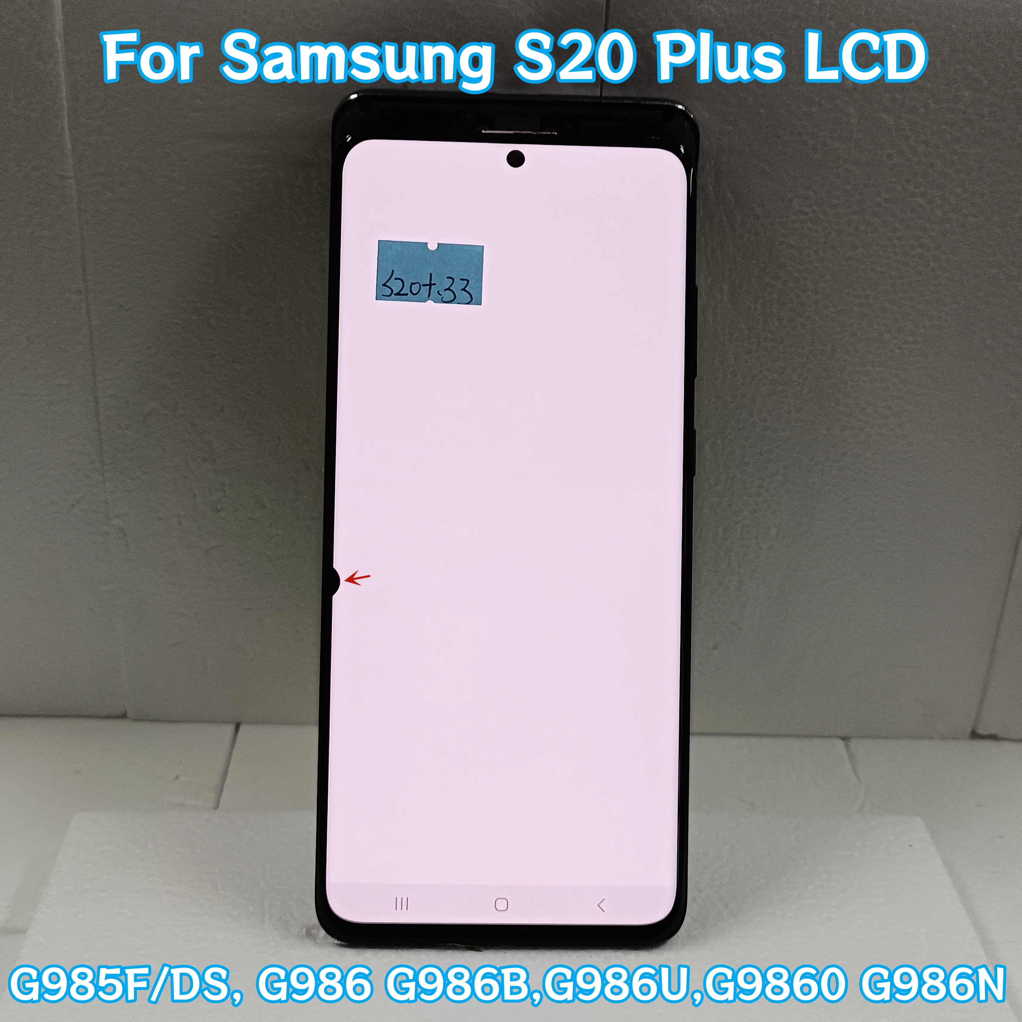 AMOLED For Samsung Galaxy S20 Plus LCD Display 6.7