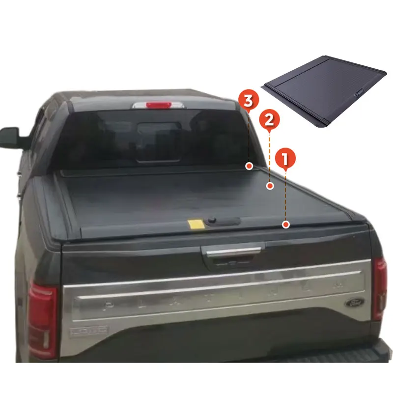 

FORDON Aluminum Hard Retractable Truck Pickup Bed 5.5ft 6.5ft Tonneau Cover for Toyota Hilux Revo Rocoo Vigo