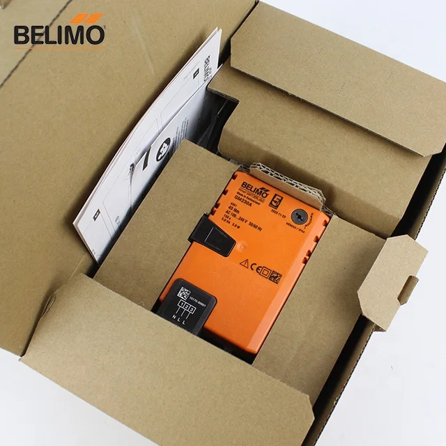 BELIMO Original GM230A Rotary Actuator, 40 Nm, AC 100...240 V, Open/close, 150 S, IP54 in Stock Building Ventilation Systems