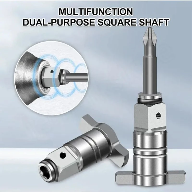 Imagem -02 - Cabeça de Conversão para Chave de Fenda Elétrica Chave Elétrica Eixo Quadrado Brushless Impact Wrench Hex T-tipo Shaft 14