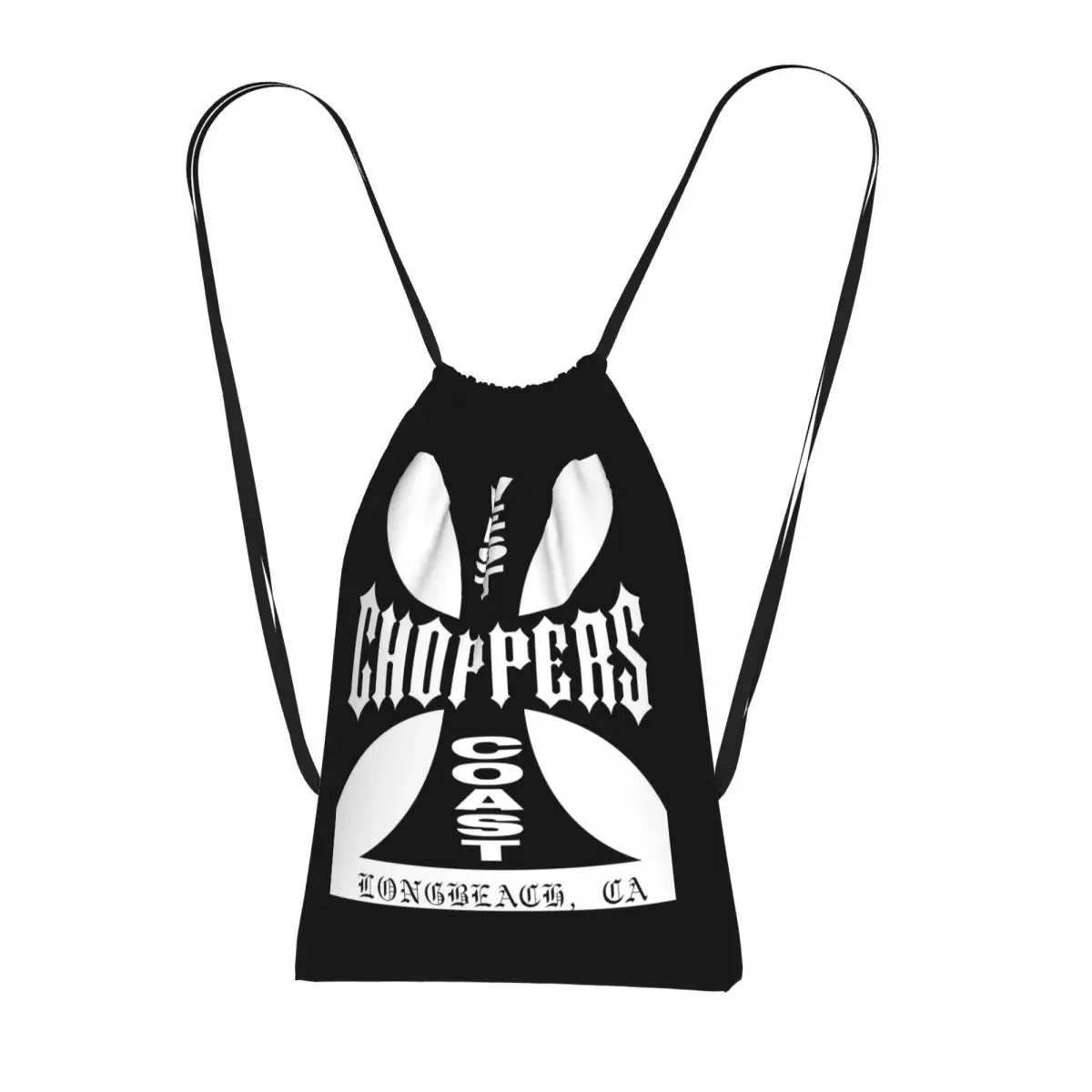 West Coast Iron Cross Choppers Backpacks Portable Drawstring Bundle Pocket Sports Bag Book Bags for Travel Students