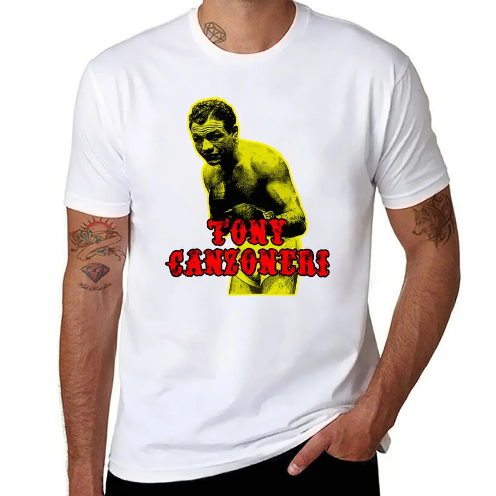 

Tony Canzoneri boxing legend T-Shirt t shirt men 100% cotton luxury brand graphic t shirts for man T-Shirt
