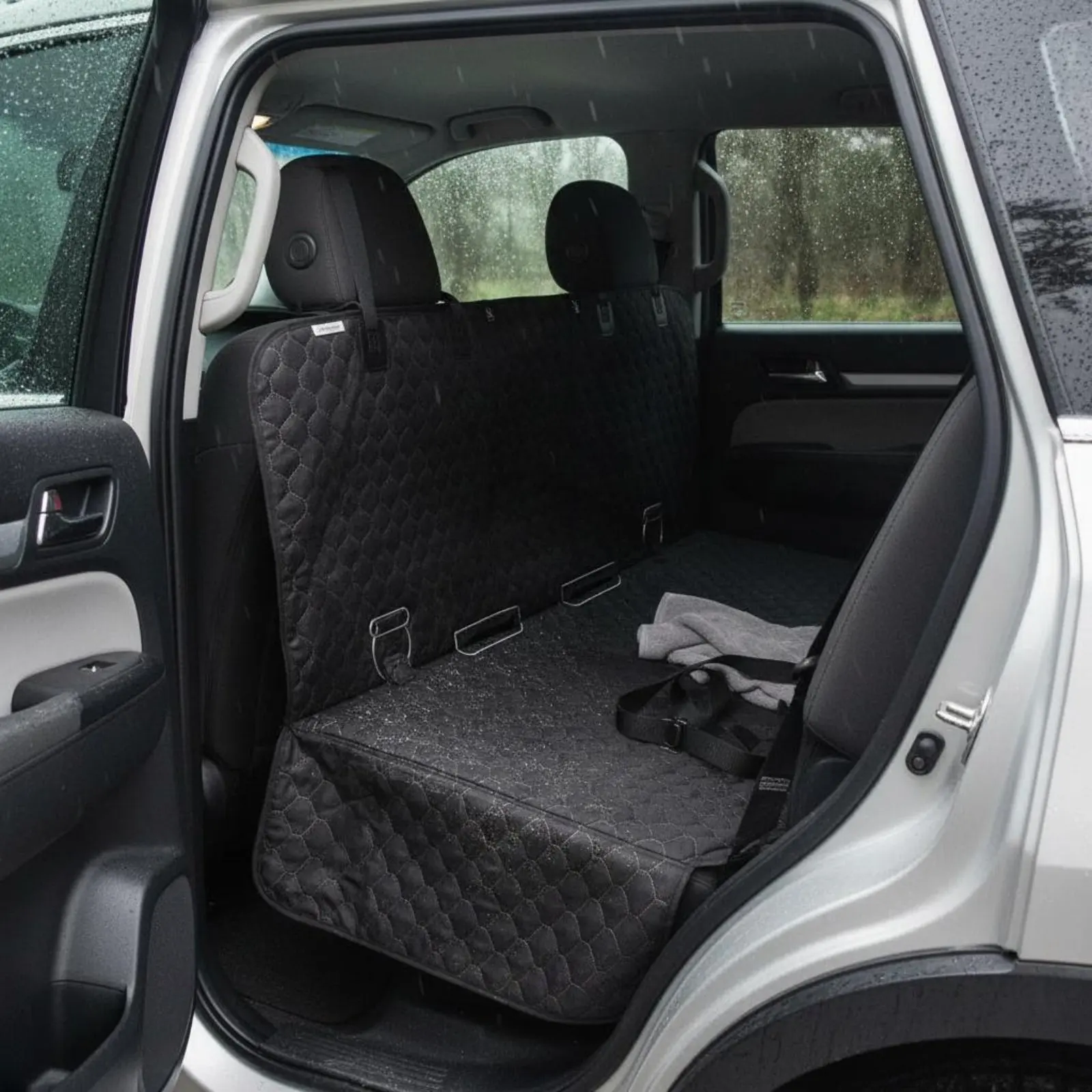 

Rear Seat Pet Protector Wear-Resistant Waterproof Car Bench Seat Cover Non-Slip Easy to Install for Pickup