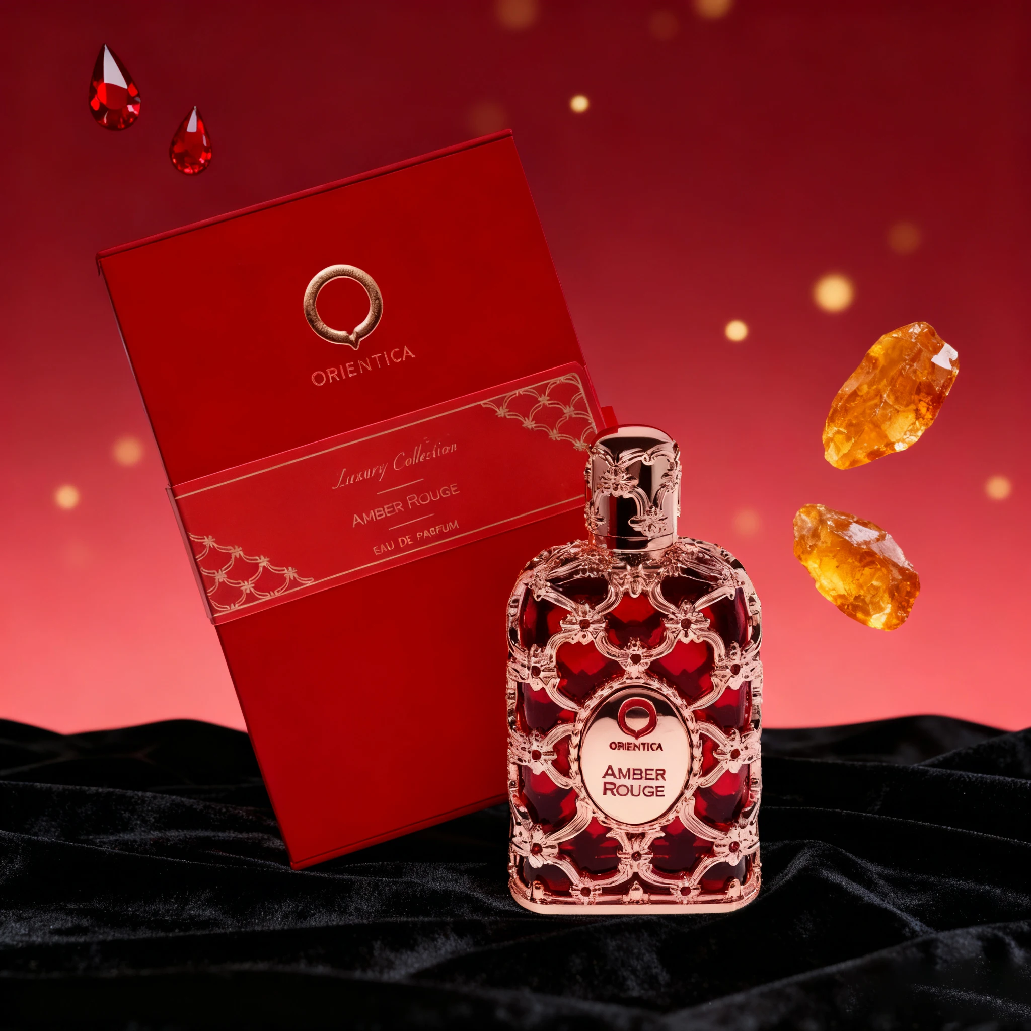 Женские духи Orientical Royal Amber Rouge — 2,7 унции, стойкий цветочный аромат с формулой без спирта, идеальный рождественский подарок