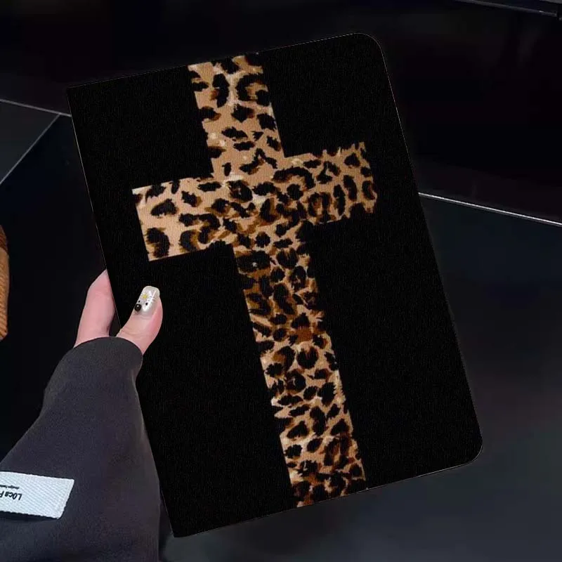 

Leopard Cross Pattern Art Gift Tablet Case For Huawei Honor MatePad MediaPad Air 5 6 7 11 V6 V7 V8 V9 X9 X8 T10 T10s C5e T5