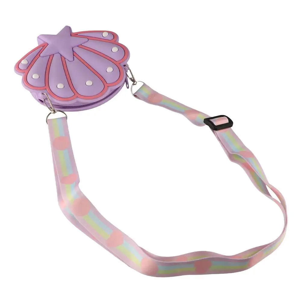 Водонепроницаемые силиконовые сумки-ракушки, мягкий регулируемый ремешок, кошелек для монет, легкий вместительный чехол через плечо из ракушки