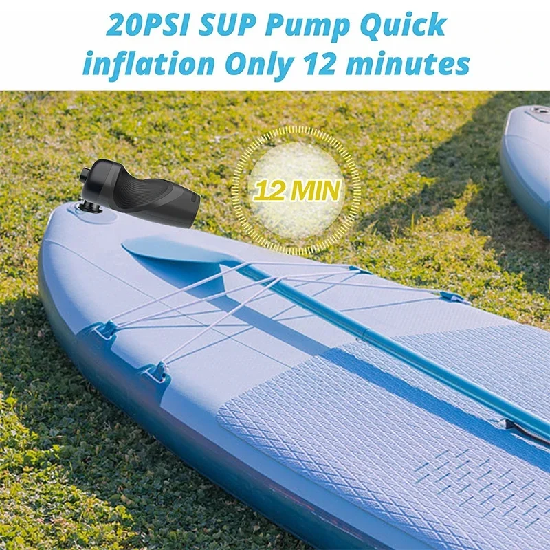 EAFC 20PSI Cordless Electric Air Pump Rechargeable Portable Inflator for SUP Stand Up Paddle Board Boat Outdoor Camping