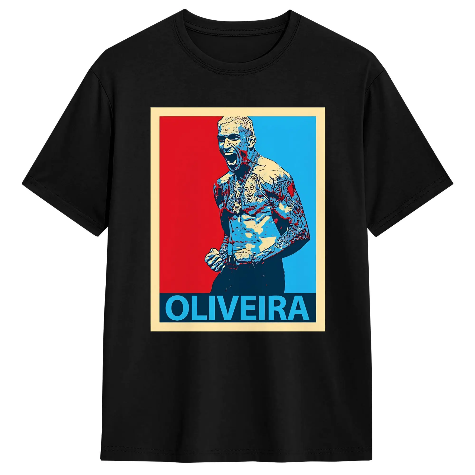 

Charles Oliveira Trending Design Men T Shirts Vintage Tee Shirt Short Sleeve Crewneck T-Shirts Pure Cotton 6XL Clothes