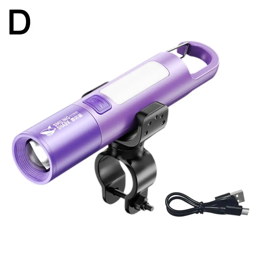 3-in-1 800 Lumen ไฟฉายจักรยานพร้อมขาตั้ง USB Light Bright ชาร์จกันน้ําซูมขี่จักรยาน Super LED S9g5