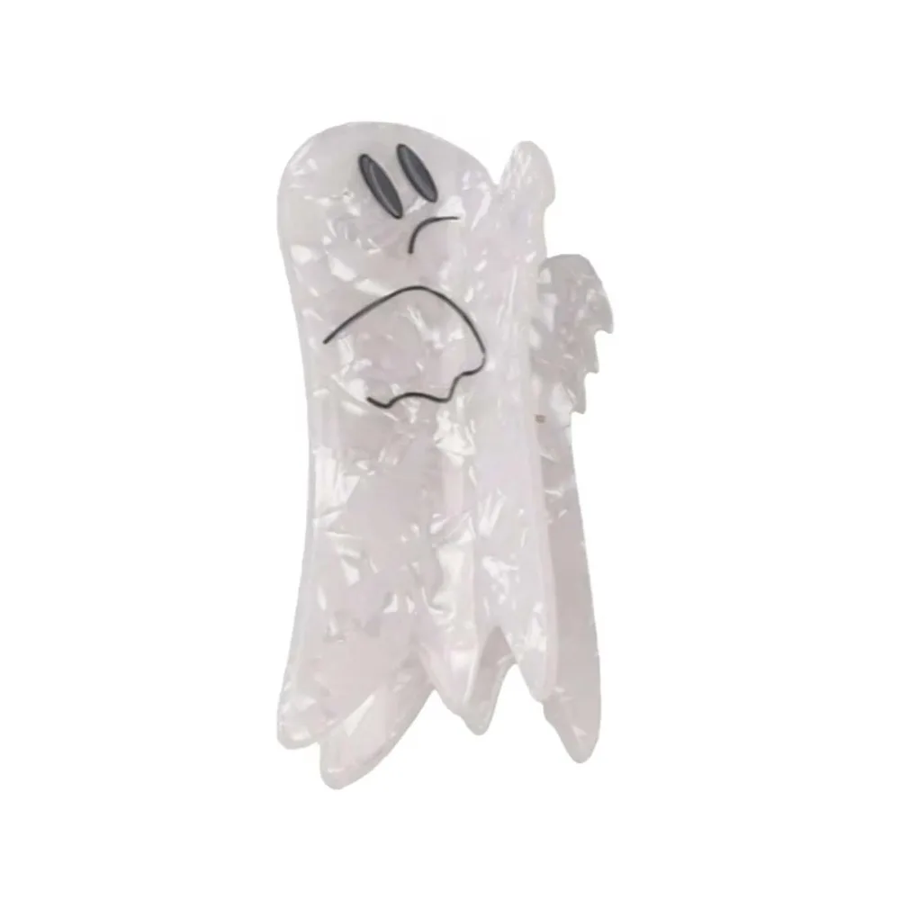 

Hair Accessories Funny Halloween Shark Clip Waterproof Ghost Pumpkin Shark Clip Creative Castle Acetic Acid Hair Claw Daily