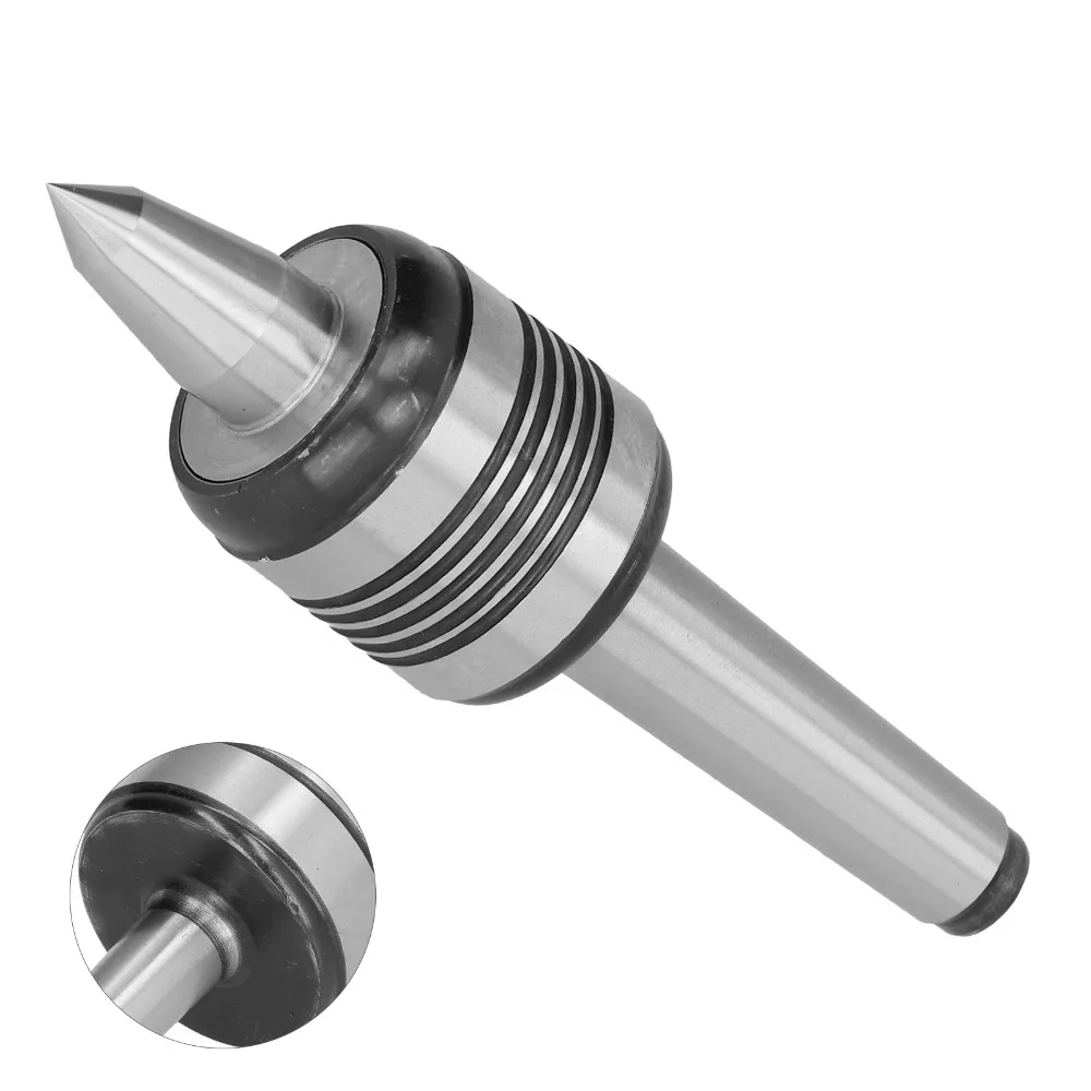 Triple Bearing Live Center 0.0002 Inch Precision Super Heavy Duty Lathe Tool Steel Construction Revolving Design