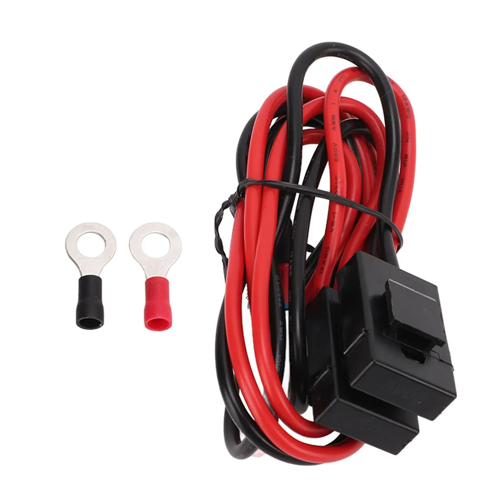 Mobile Radio Power Wire High Temp Resistant Heavy Duty Car Radio Power Cable 33.5in Insulation for yaesu FT-450 FT-991