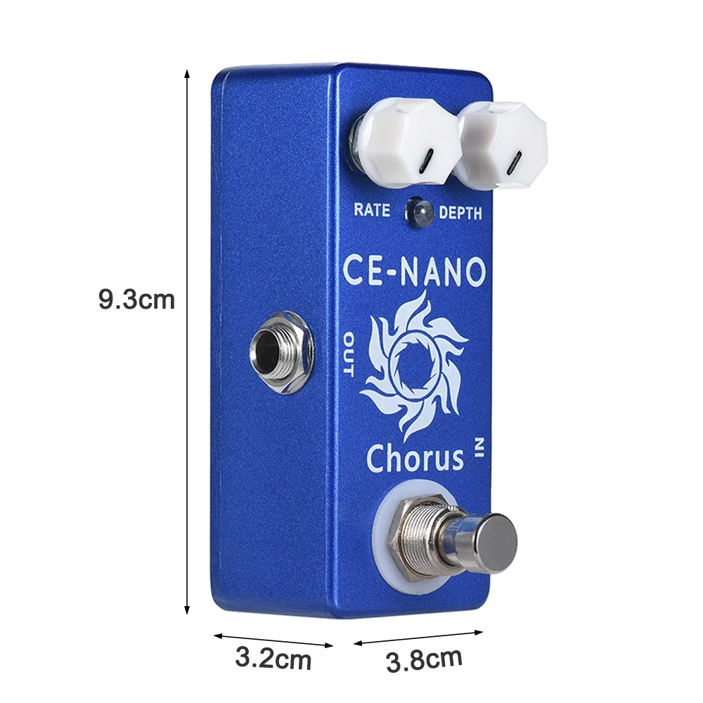 MOSKY Effects Processors CE-NANO CHORUS Electric Guitar Chorus Effect Pedal Full Metal Shell True Bypass for Bass Guitar Ukulele